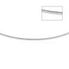 Witgouden omegacollier 45 cm