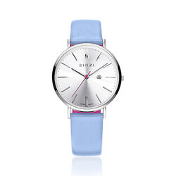 Zinzi Retro horloge zacht blauw Ziw402b