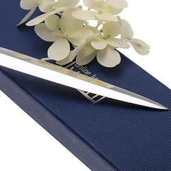 Verzilverde briefopener rondfilet