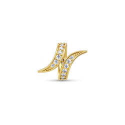 Verguld zilver charm sparkling wave Endless J-Lo