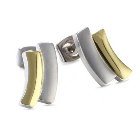 titanium oorstekers bicolor boccia 0561-02