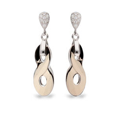Spark Infinity earrings Metallic