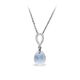 Zilver hanger Pear drop necklace blue Spark NC612810DB