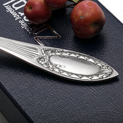 Zilver brijlepel art nouveau