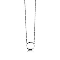Zinzi zilveren ketting met ronde hanger ZIC1306