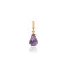 Christina charm amethist druppel verguld 610-G01