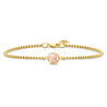 Verguld armbandje roze zirkonia Julie Sandlau