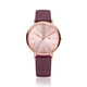 Rosé plated horloge Zinzi Retro met paars ZIW405P