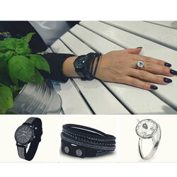 Zilveren ring Candy crystal Spark Jewelry