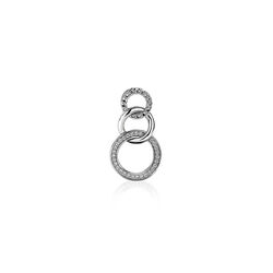 Zilver hanger drie cirkels zih1368 Zinzi