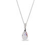 Zilver hanger Dainty drop white patina Spark jewelry