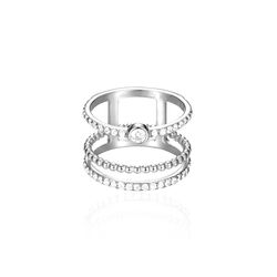Esprit zilveren trio ring met zirkonia ESRG92787A