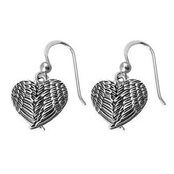 Engelenvleugels zilveren oorbellen