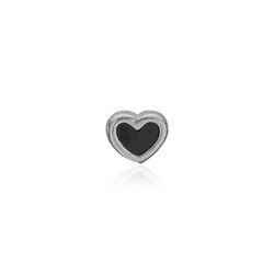 Christina Collect Element zilveren hart zwart