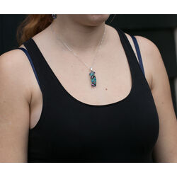 Zilver hanger Frou Frou turquoise Paradise Shine Spark