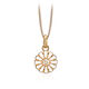 Verguld zilver ketting met margrietje