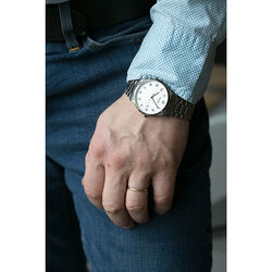 Boccia titanium herenhorloge witte wijzerplaat 