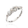 Zivler parelringetje met zirkonia Elements Silver
