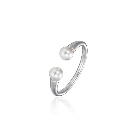 Zilver ring met crystal pareltjes Esprit ESRG92712A