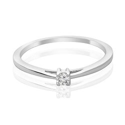 Ring witgoud solitair briljant