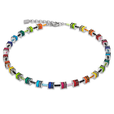 GeoCUBE collier multicolor Coeur de Lion