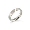 Titanium ring open met briljant Boccia 0140-02