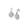 Zilver oorstekers cirkel met zirkonia zio1444 Zinzi