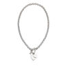 Zilver ketting met 2 harthangertjes Beginnings