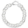 zilver collier gematteerd schakels Bastian Inverun 