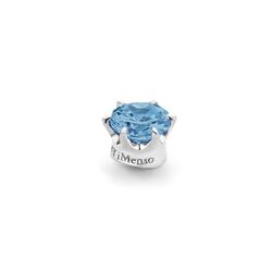Elegance ring knopje 8 mm turkoois blauw 28-0807