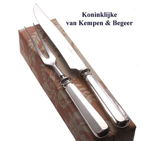 Voorsnijcouvert zilver Haags lofje van Kempen