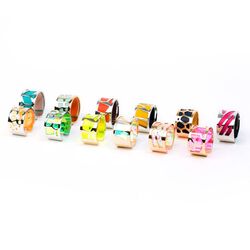 Les Georgettes gezwart stalen ring Nid D Abeille