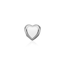 Christina big enamel heart zilver