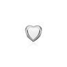 Christina big enamel heart zilver