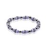 Rekarmbandje paarse beads met zilver ZIa931p Zinzi