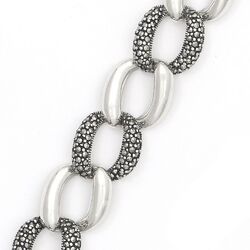 Zilveren armband gourmet schakel markasiet