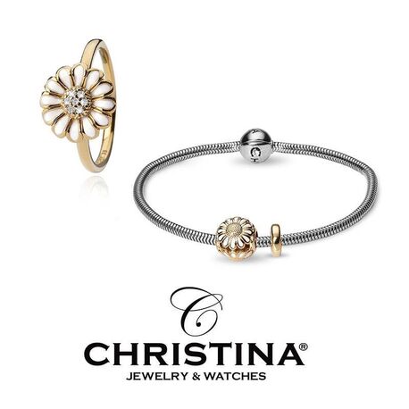 Christina armband en ring margriet