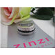 Zinzi ring met zwart en wit zirconia zir307z