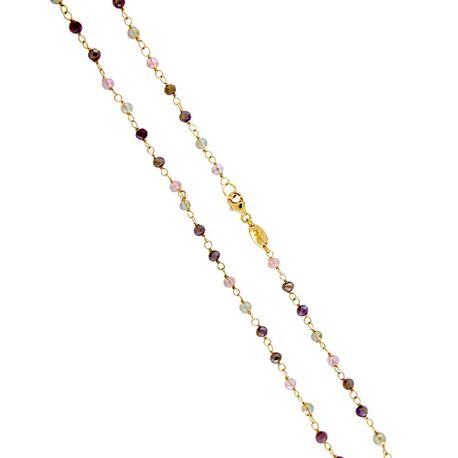 MY iMenso roséverguld zilveren collier roze