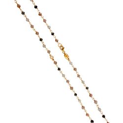 MY iMenso roséverguld zilveren collier opal orange zirkonia, 90 cm 27-1232