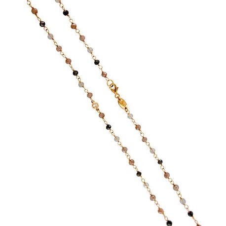 MY iMenso roséverguld zilveren collier opal orange