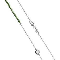 MY iMenso zilveren collier blauw groen