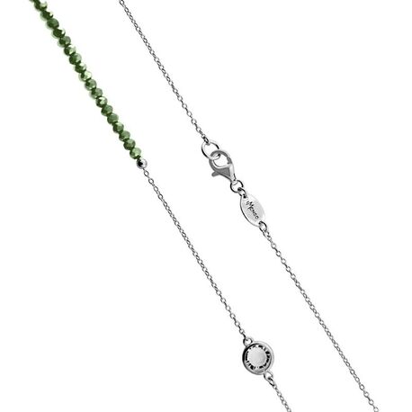 MY iMenso zilveren collier blauw groen