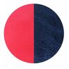 Les Georgettes 25 mm hanger leertje koraal metallic blauw