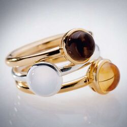 Bastian Inverun zilveren ring pastel chalcedon