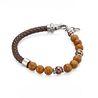 Fred Bennet stalen armband leer