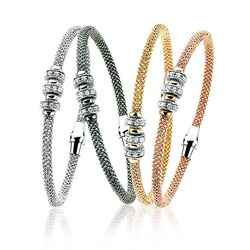 Zinzi Armband 3 Beads Zirkonia Zia839r