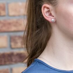Zilveren oorknoppen Glow zirkonia Julie Sandlau