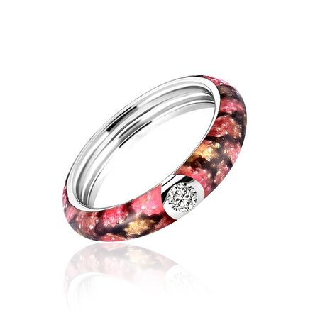 MY iMenso donker roze ring met slangenprint