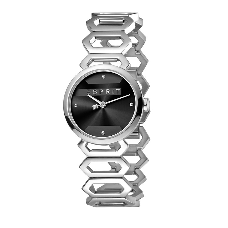 Verrassend Esprit stalen horloge Arc met zwarte wijzerplaat ES1L021M0025 VQ-44